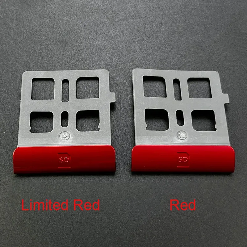 Marco de soporte de cubierta de ranura para tarjeta de juego SD Original, piezas de reparación de consola 3DS LL 3DS XL, blanco, negro, plateado, rojo limitado, 1 ud. - imagen 2