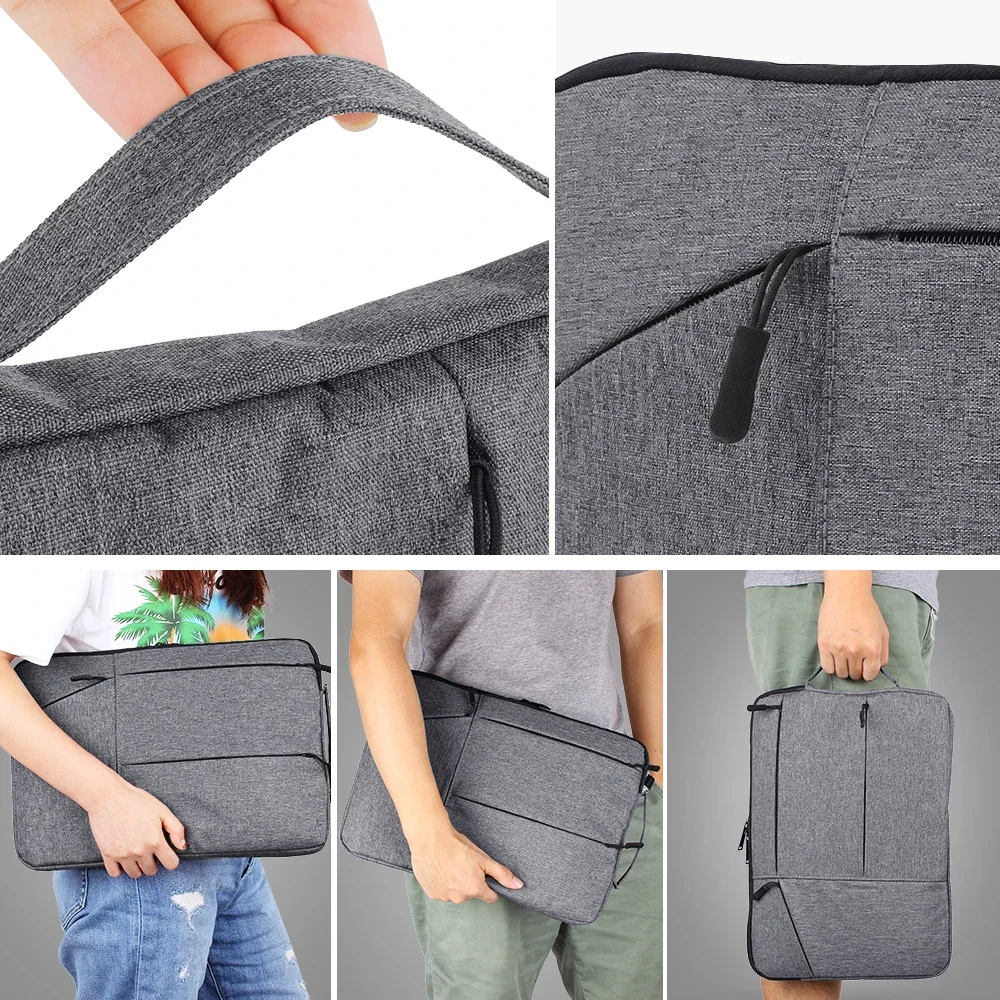 Funda para portátil, bolso de mano para Macbook Pro Air 13,3, 14, 15, 15,6, 15,4 pulgadas, funda impermeable para portátil Lenovo ASUS Xiaomi - imagen 4