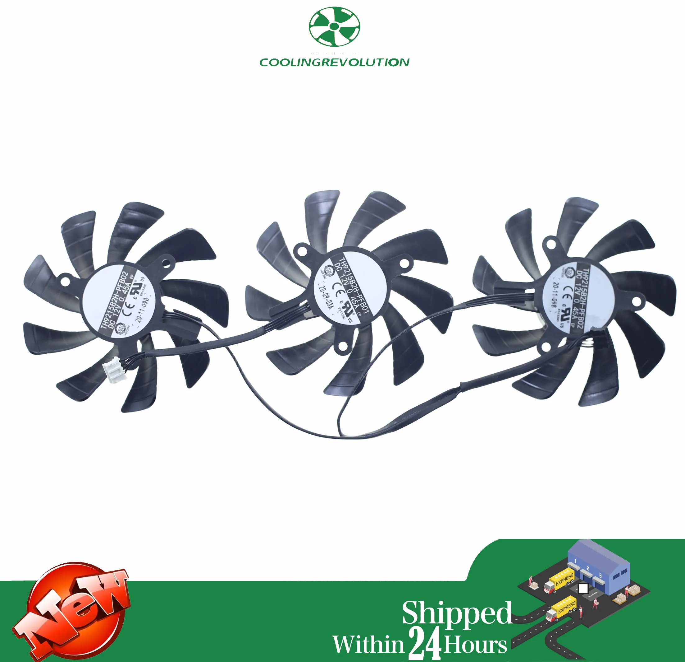 Cooler Ventilador GAINWARD RTX 3090 3080 3070 Phantom - 87MM 12V 4 pines - imagen 3