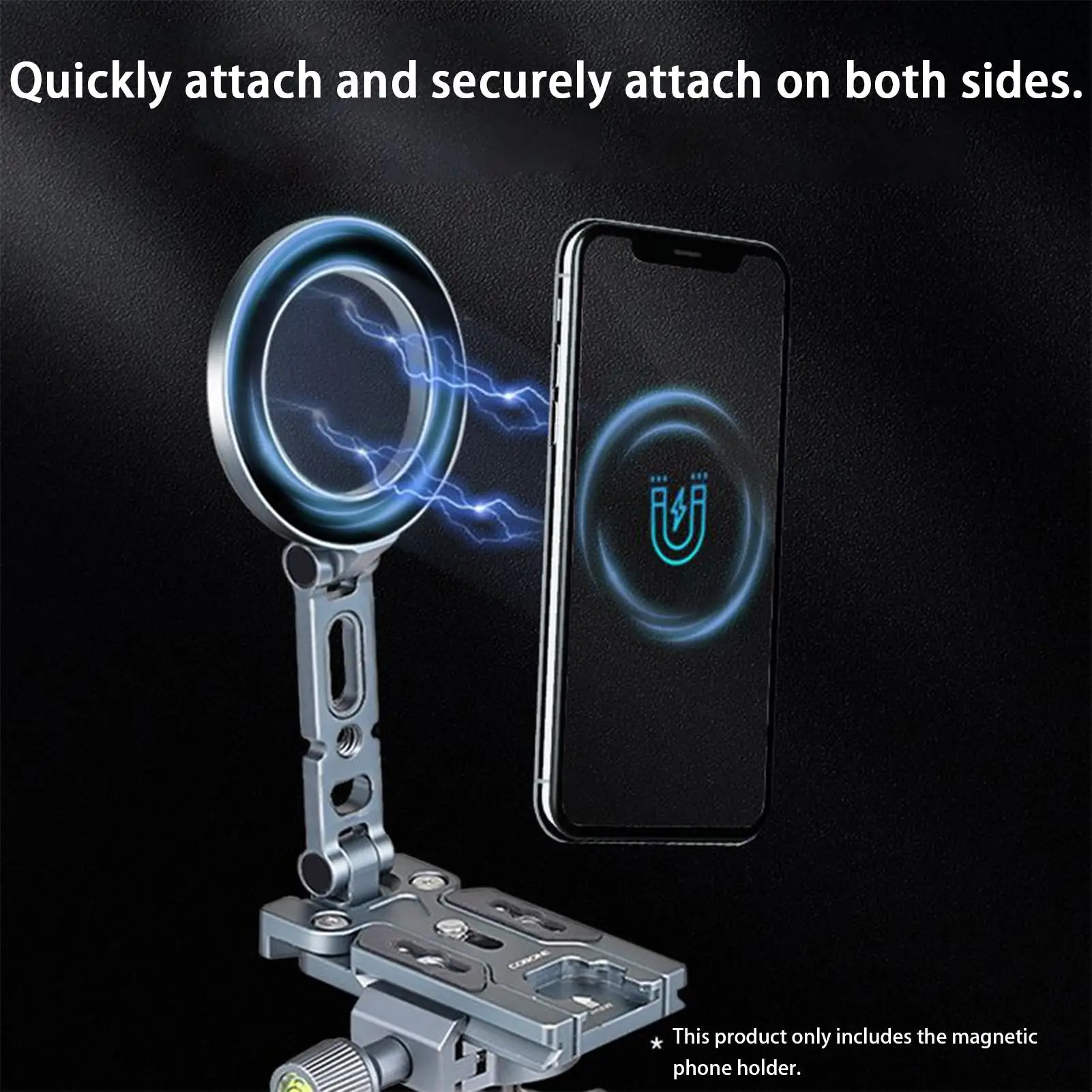 Soporte magnético para teléfono para escritorio, soporte plegable para teléfono móvil, rotación de 360 grados, soporte para teléfono móvil para aventura al aire libre - imagen 5