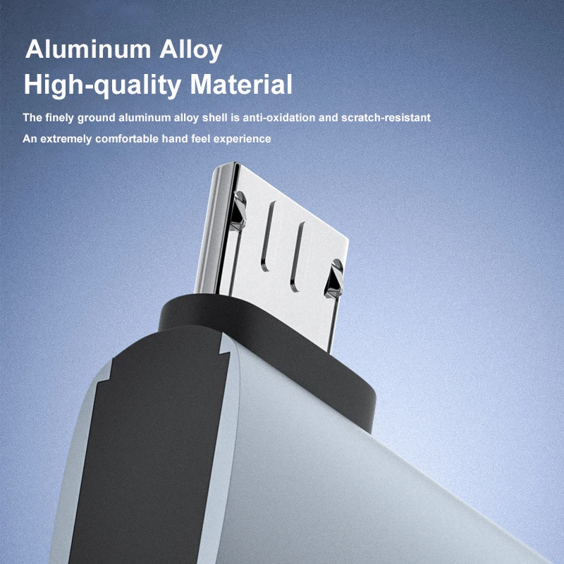 Adaptador OTG Micro USB macho a USB hembra, convertidor de carga rápida, transmisión de datos, adaptador USB para tableta, teléfono, TV, disco duro - imagen 3