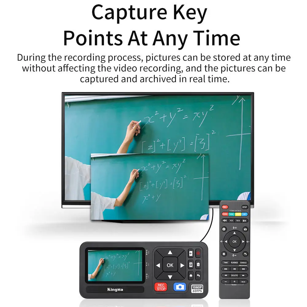 Grabador de vídeo de 3 pulgadas, 1080P, 60FPS, VHS, grabador de vídeo, digitalizador, captura von RCA, VCR, DVD, cintas VHS, Hi8, videocámaras, juegos - imagen 5