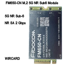 WIRCARD FM650-CN Tarjeta 5G M.2 Sub-6 NR SA para portátil