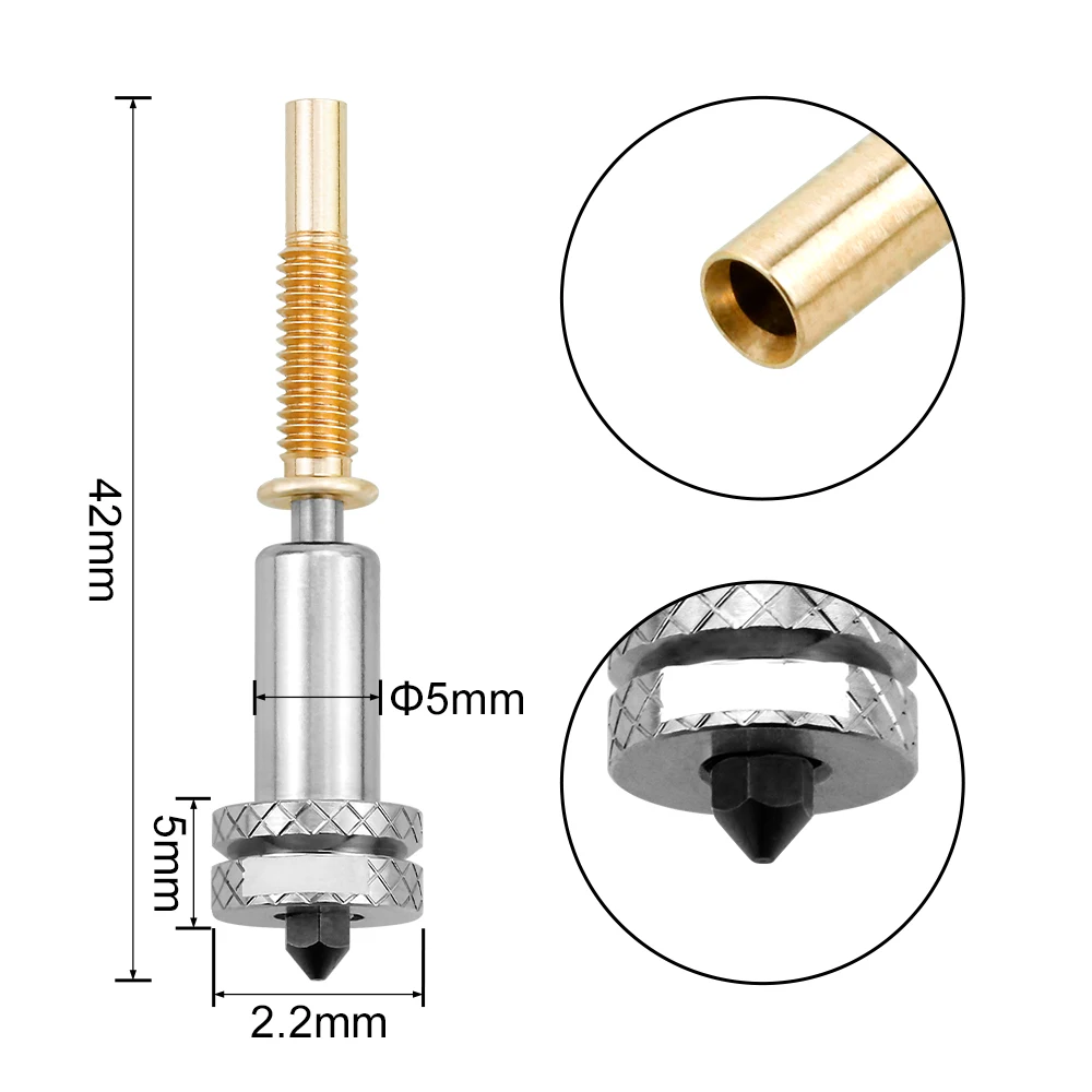 Para boquillas REVO Hotend 0,2 0,4 0,6 0,8mm boquilla de acero endurecido de una sola pieza mejorada de alto flujo pieza de impresora 3D desmontable - imagen 2