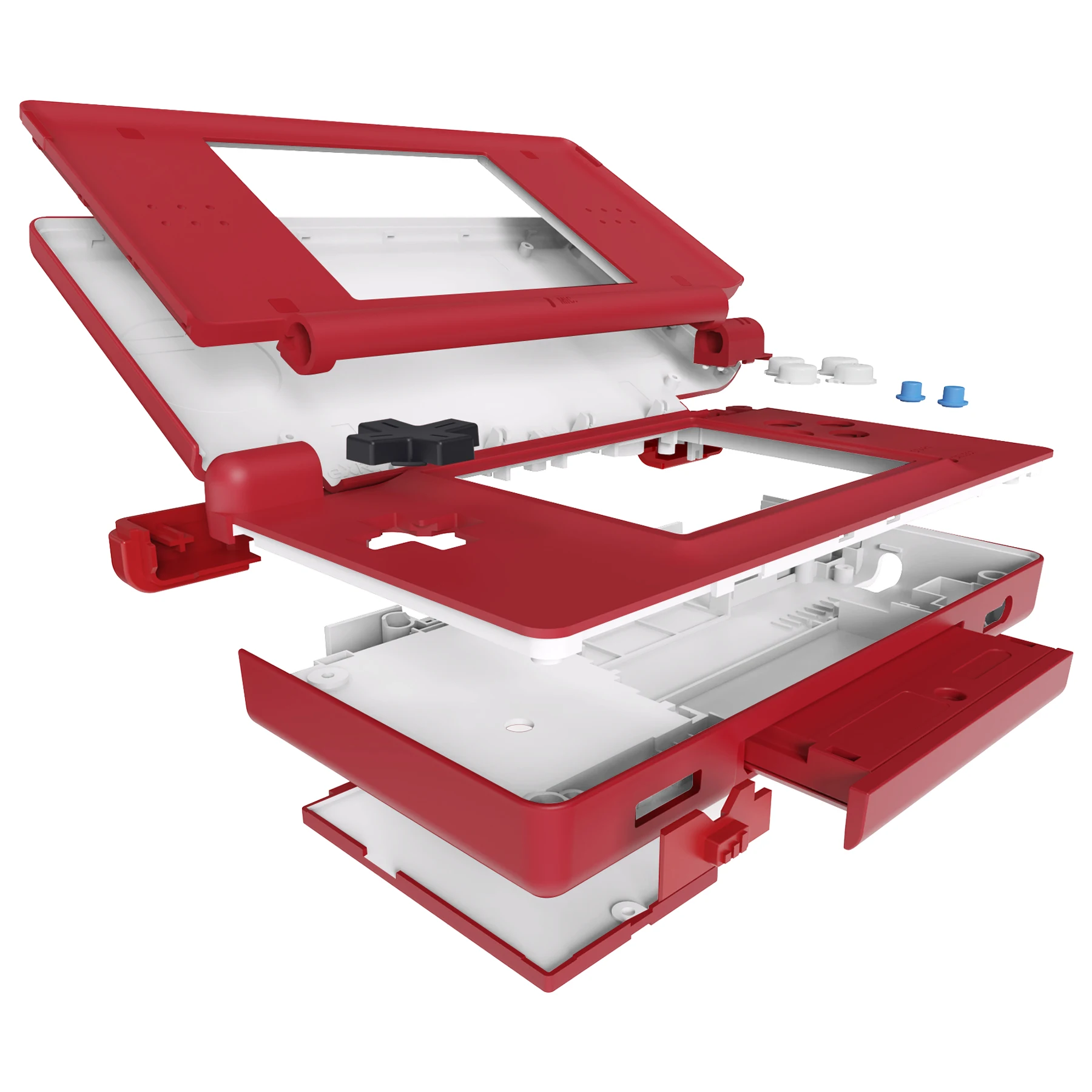 eXtremeRate Carcasa completa de repuesto para Nintendo DS Lite, funda con botones, lente de pantalla para NDSL - Monster Index - imagen 2