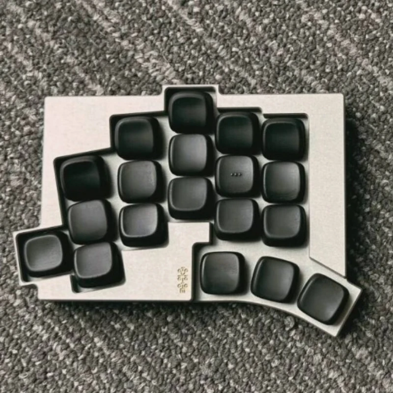 Carcasa de aluminio TOTEM teclado dividido inalámbrico personalizado modo Dual Bluetooth Zmk Teclado mecánico ultrafino de intercambio en caliente ergonómico - imagen 5