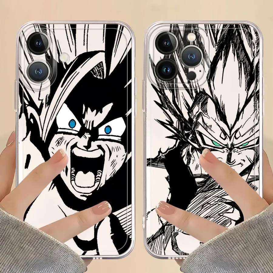 Funda Protectora para Teléfono con Diseño de Anime Dragon Ball, Nueva, Suave, para iPhone 17 Pro Max 7 8 XR 13 Pro 15 12 Mini 11 XS Max 14 Plus 16 Air