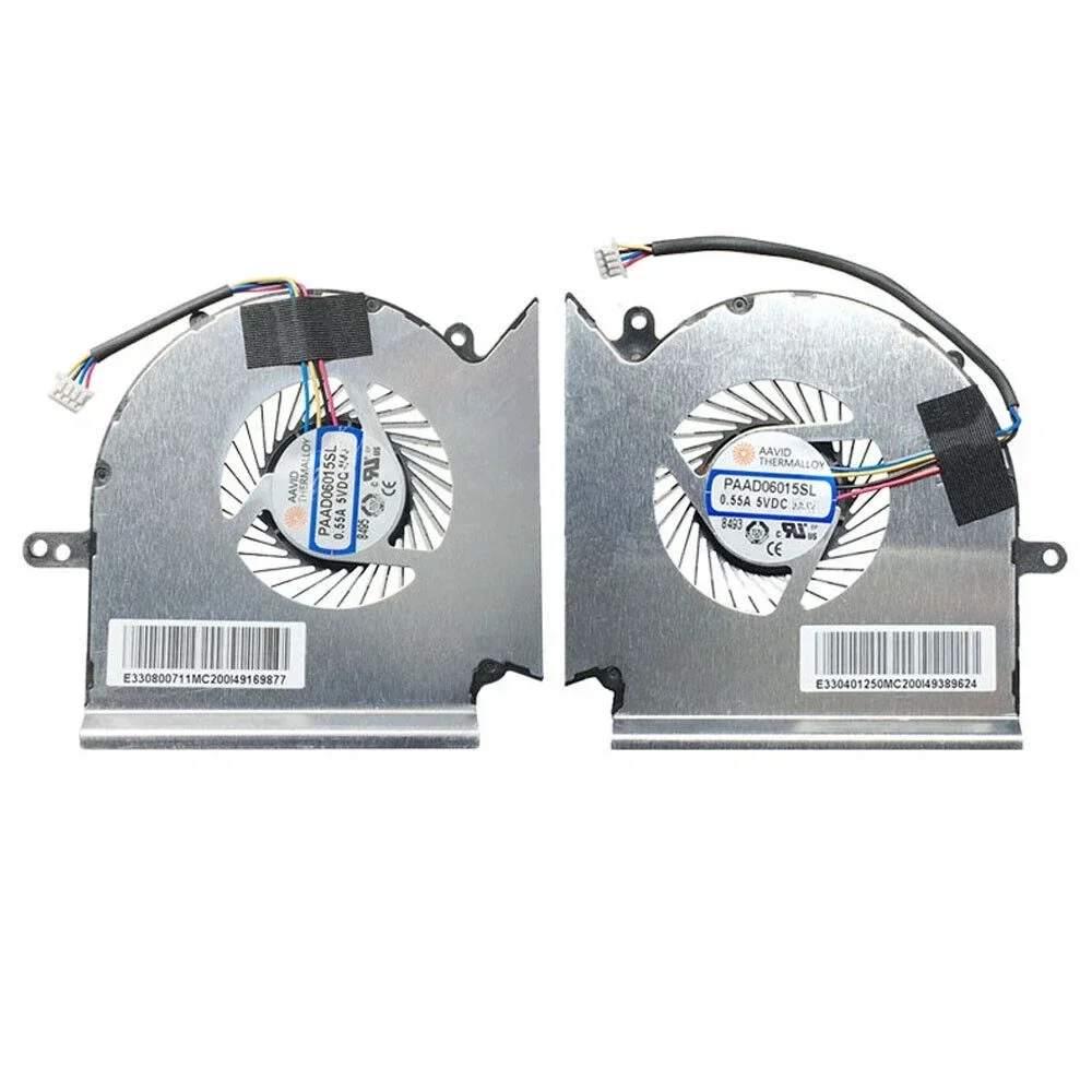 Ventilador de refrigeración CPU + GPU para ordenador portátil MSI MS-16P4 16P5 16P6 MS-17C5 17C6 17C7 17C8/C1 WE73 Series PAAD06015SL N285