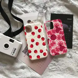 Funda iPhone 16, 15, 14, 13, 12, 11 Pro Max – Granada y Cereza