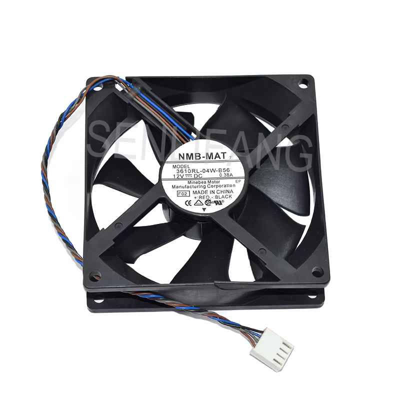 Ventilador 90x90x25mm vista lateral