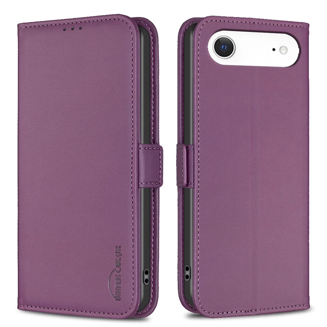 Cartera de negocios con ranura para tarjetas, Funda de cuero con tapa magnética para iPhone 17 Pro Max 16e 15 14 Plus 13 12 11 X SE4, funda de libro con tarjetero - imagen 2
