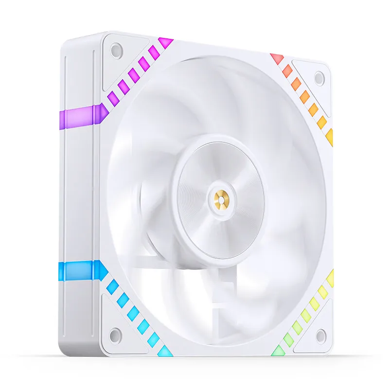 Jonsbo HF2-120WR ventilador para chasis de computadora ventilador con cubierta de rendimiento de 120mm 5V 3PIN ARGB 4 pines PWM HF2-120BR ventilador de refrigeración de CPU 800-2200RPM - imagen 3