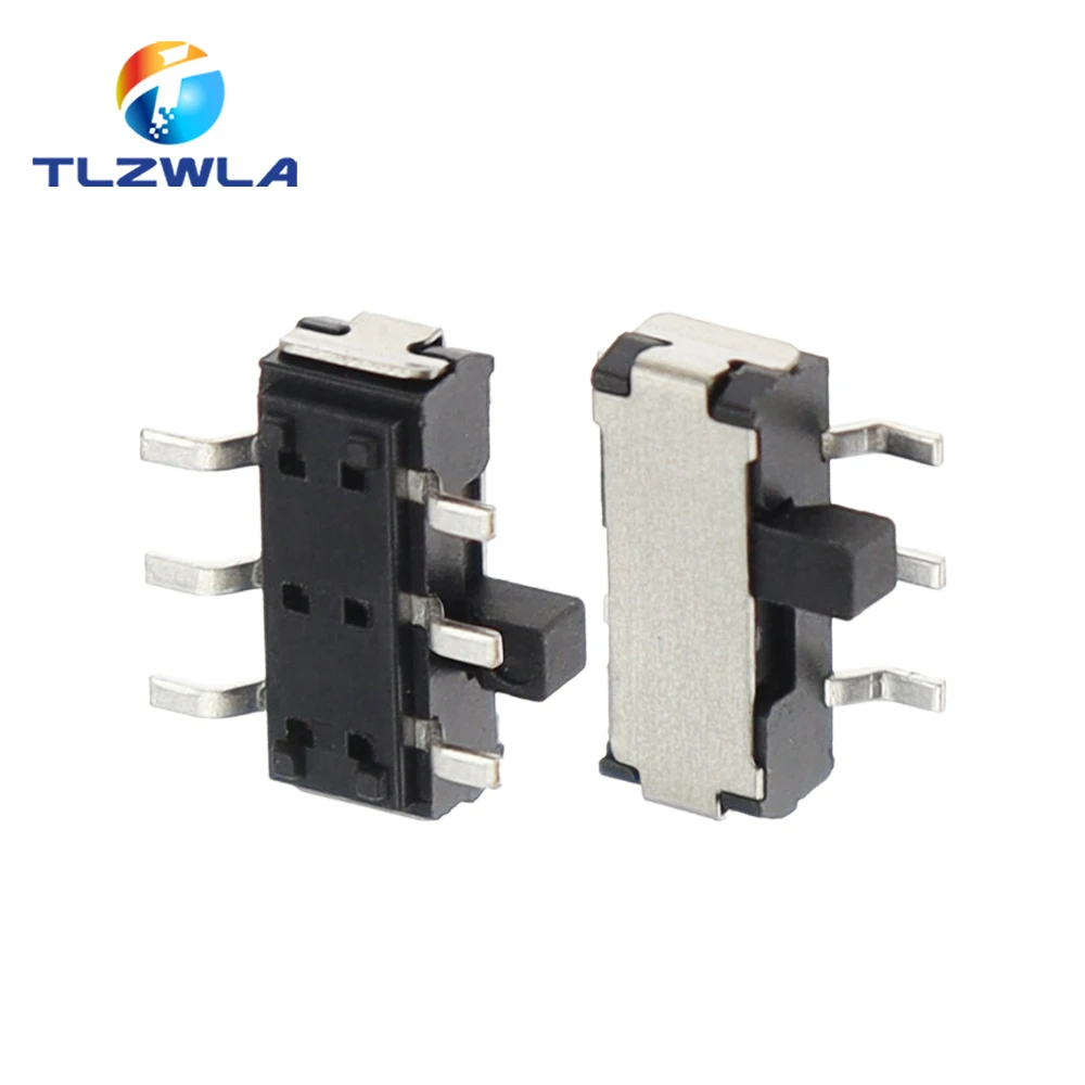 20 piezas MSK-22D27 SMD interruptor de palanca lateral microinterruptor de 6 pines 1P2T interruptor deslizante - imagen 3