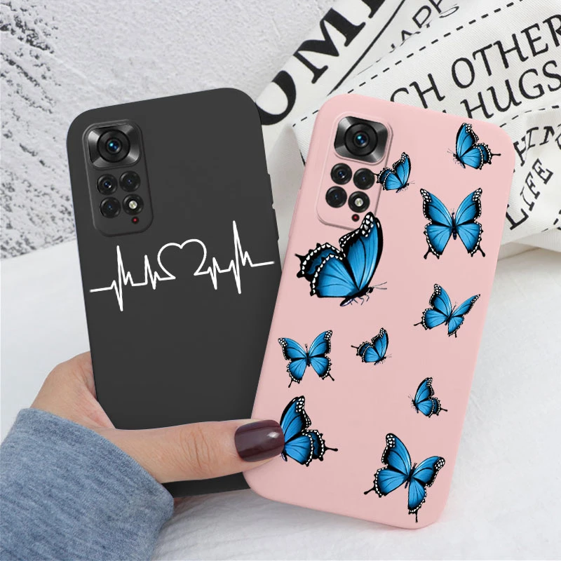 Para Redmi Note 11 11S 4G Note11 Pro funda colorida cara corazón suave TPU Fundas a prueba de golpes parachoques cubierta de teléfono para Redmi Note 11Pro - imagen 2