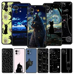 Funda Xiaomi Universal Antigolpes – Gato Negro Dibujo Animado