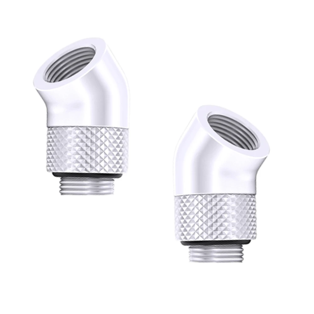 Adaptador giratorio de 90 grados, conector en ángulo G1/4 para PC, refrigeración por agua, accesorios de construcción, conexión de tubería, 2 piezas - imagen 3