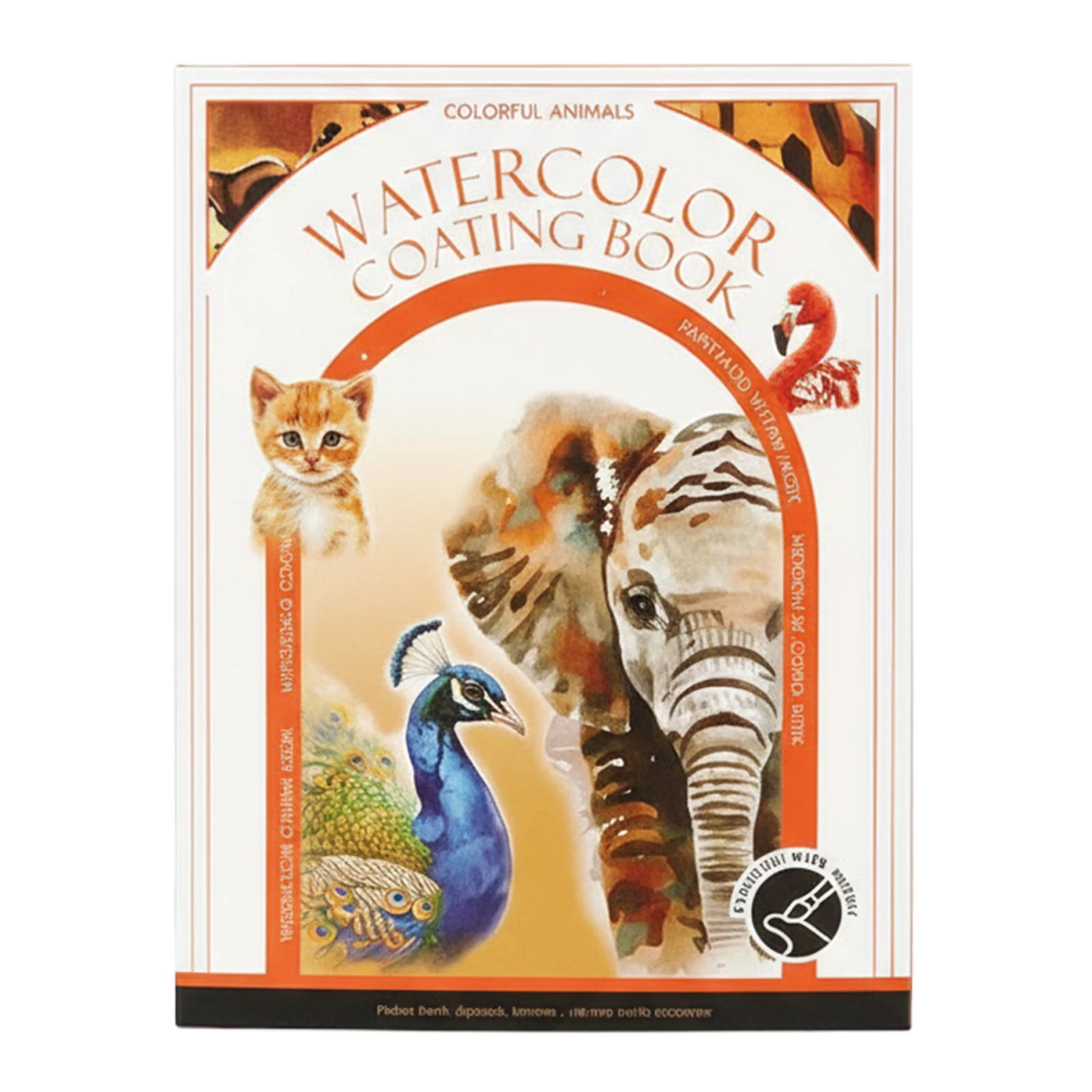 Juego de pintura de libro de papel para acuarelas con 12 pasteles de pintura de colores y pincel, libro de ejercicios de acuarela para principiantes - imagen 4