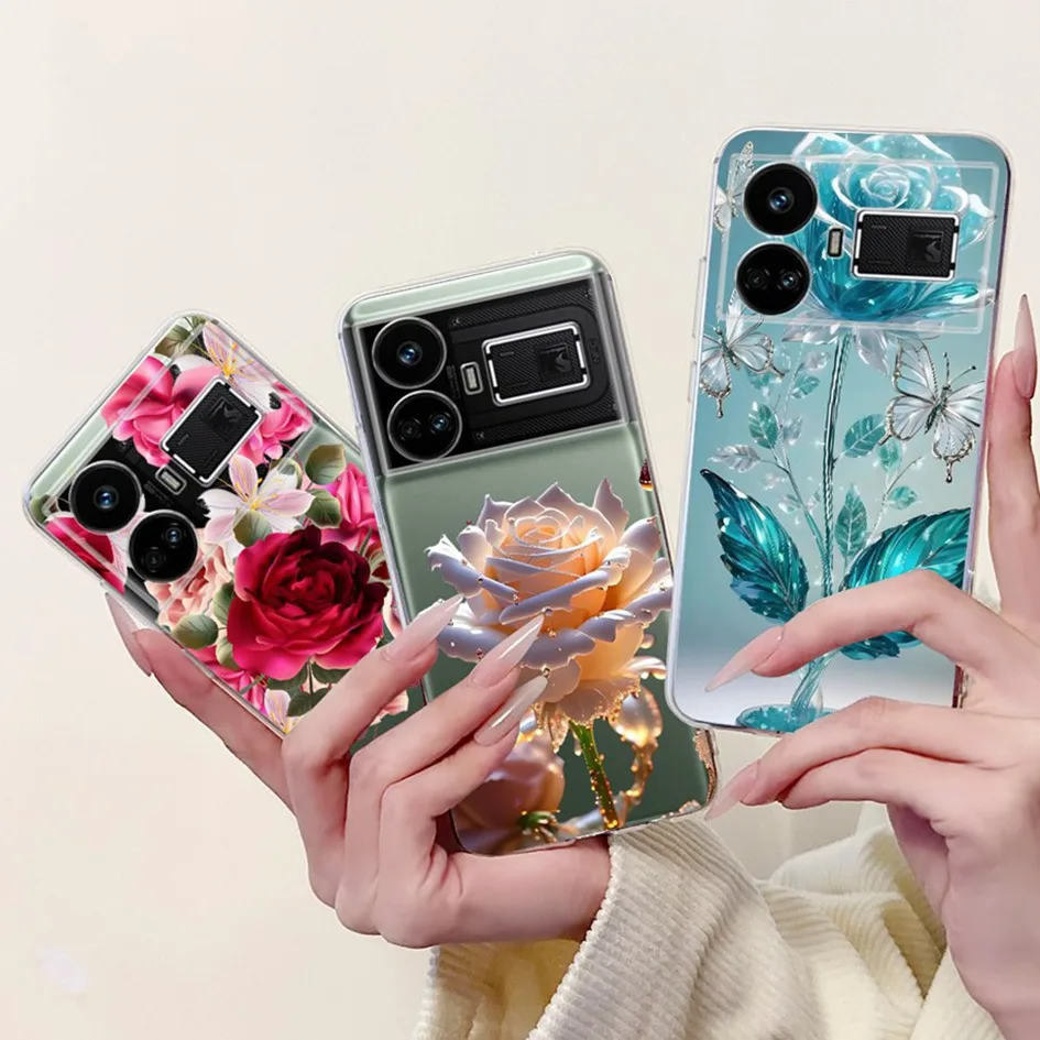 Para Realme GT5 Funda Realme GT 5 Funda lindo amor corazón dibujos animados suave Delgado Funda carcasa protectora para RealmeGT5 Capa RMX3823 parachoques - imagen 5