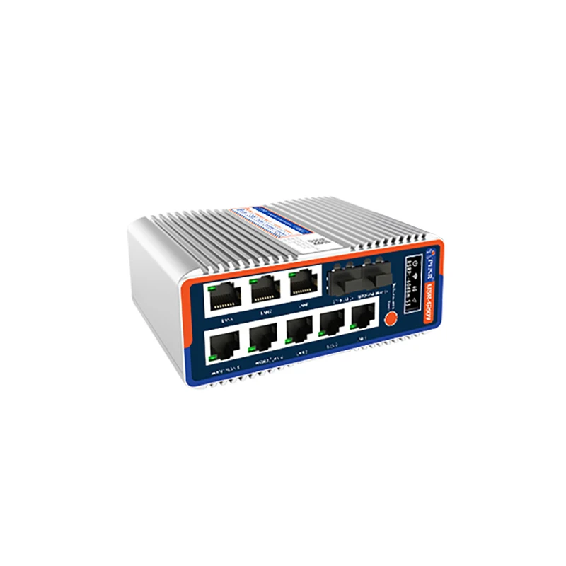 USR-G809s-G Enrutadores industriales insignia 4G + WiFi 6 Python Pantalla DlY OLED programable con puertos Gigabit 2SFP + 8RJ45 - imagen 5