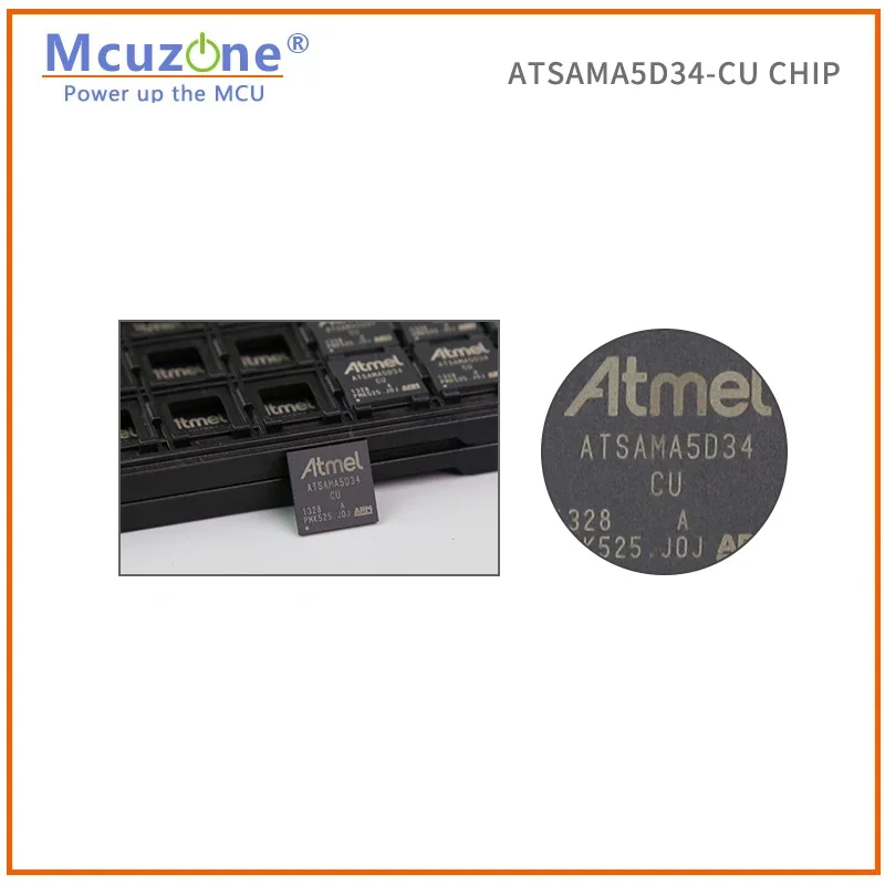 CHIP ATSAMA5D34-CU SAMA5D34 MDKA5D34 MICROCHIP A5D34 A-RM Cortex-A5 Gigabit EMAC - imagen 2