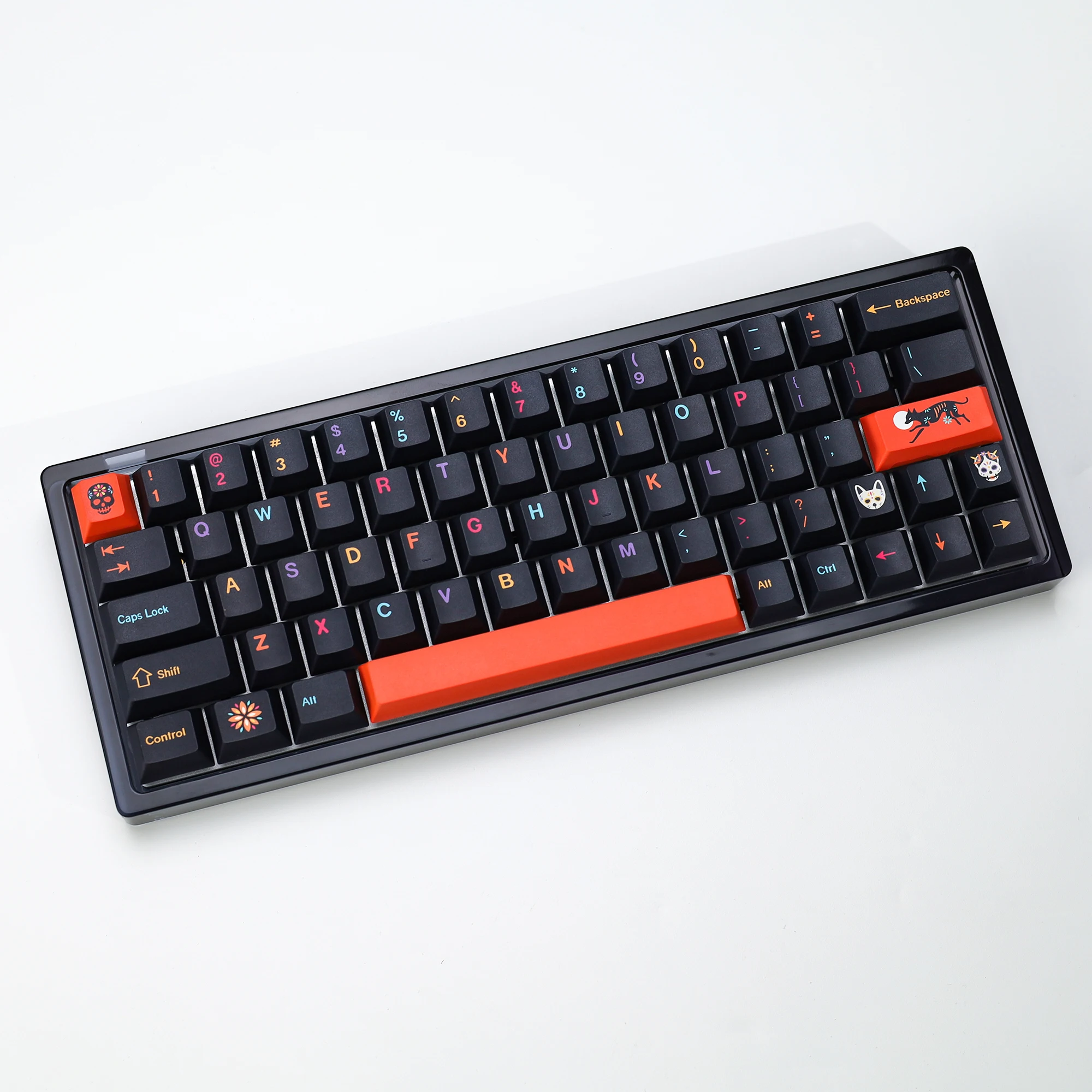 KBDiy GMK Mictlan 143 teclas PBT Keycap Hangul Dye-Sub Cherry perfil Alice ISO 7U teclas para teclado mecánico Aula 60 para juegos - imagen 4