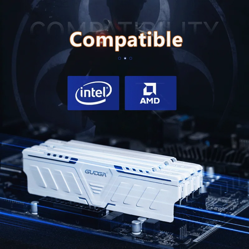 Memoria Ram GUDGA DDR4 8GB/16GB/32GB 2666 3200 3600 4000mhz 1,2 V/1,35 V 288 pines DIMM para computadora de escritorio - imagen 2