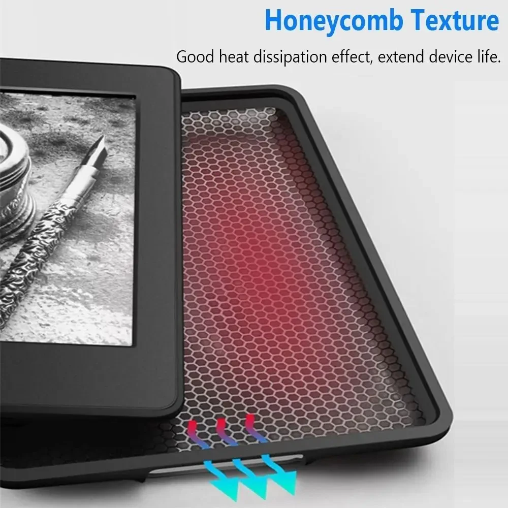 Funda eReader para Kindle Paperwhite 2024 (12a generación), funda Colorsoft de 7 pulgadas, carcasa protectora de TPU con encendido/apagado automático y soporte de mano - imagen 5