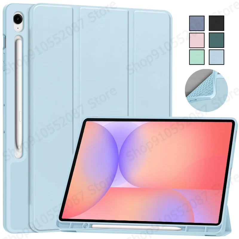 Para Samsung Tab S10 Lite Funda con portalápices cubierta trasera suave triple para Funda Galaxy Tab S10 Lite Funda de 10,9 pulgadas 2025