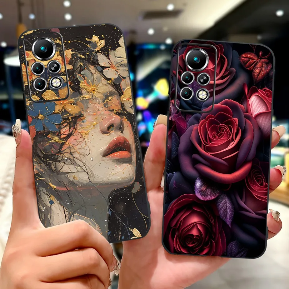 Para Infinix Note 11 Pro funda X697 Cool Dragon funda pintada suave TPU funda de teléfono para Infinix Note 11S Note11 Pro funda trasera Coque - imagen 2