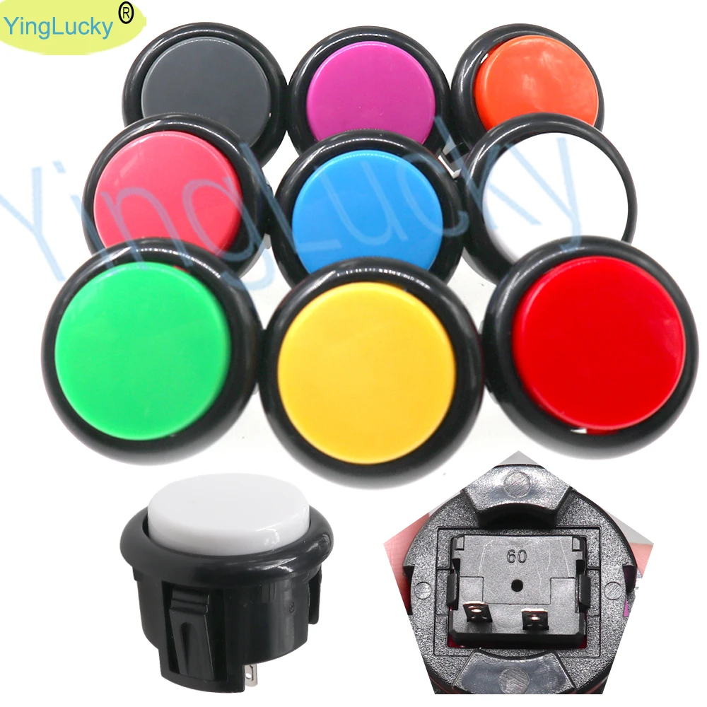 10 Uds Arcade 30mm botón copia SANWA OBSF-30 botones JAMAE MAME piezas de bricolaje consola Arcade Joystick máquina de juego - imagen 4