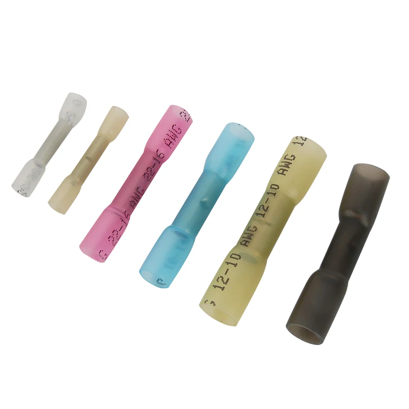 Conectores de Cable a tope termorretráctiles Terminales de engarzado de Cable de automóvil aislados a prueba de agua AWG 26-10 0,3-6,0 mm2 - imagen 2