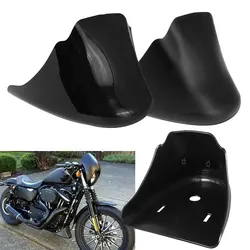Alerón inferior delantero para motocicleta Harley XL Sportster, guardabarros, carenado de barbilla, color negro mate/brillante, 883, 1200
