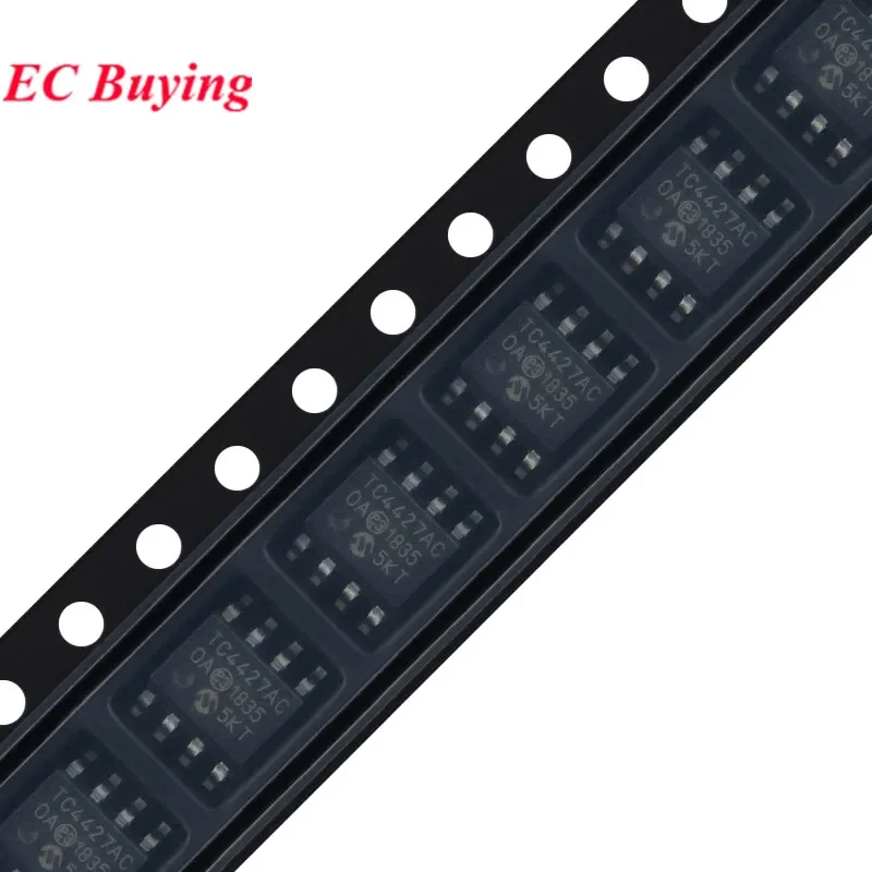 5 uds/1 ud TC4427AC TC4427ACOA TC4427ACOA713 TC4427A TC4427 SOIC-8 1.5A doble de alta velocidad ​ ​ Chip IC del controlador MOSFET de potencia - imagen 5