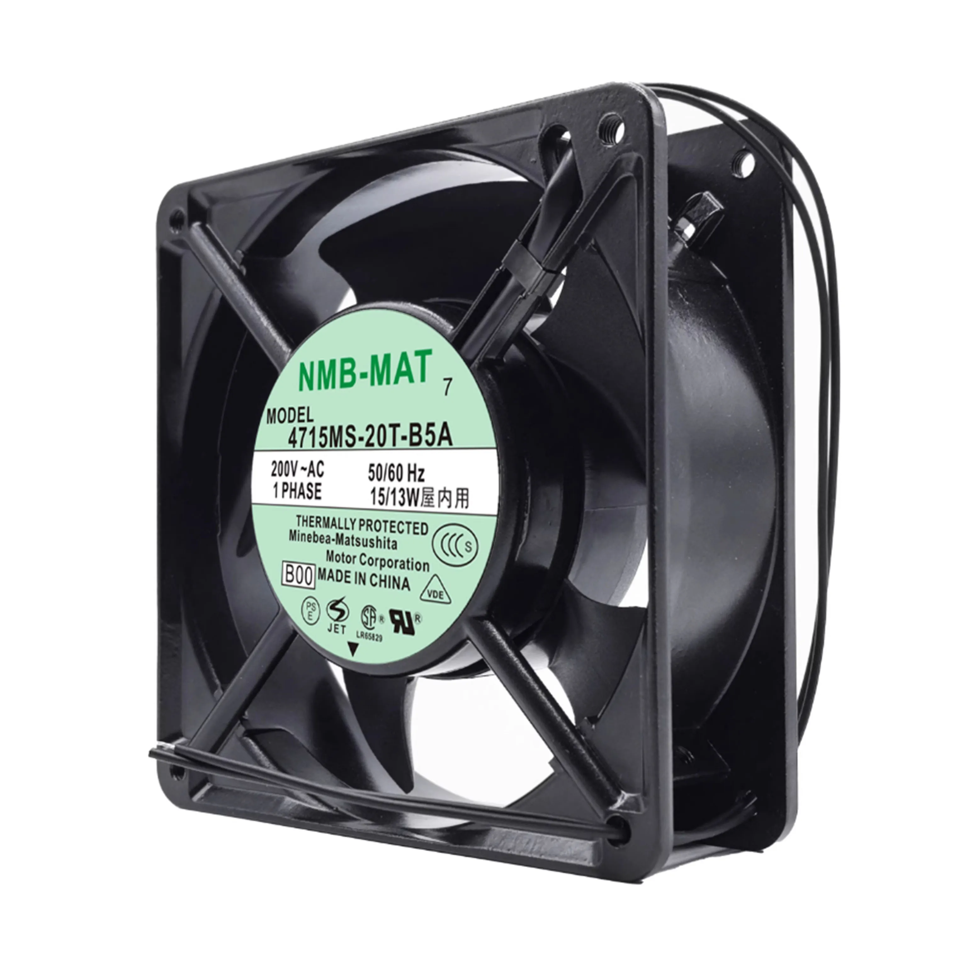 4715MS-20T-B5A Ventilador de gabinetes de 120 mm para NMB 12038 AC 200 V Ventilador para UPS y refrigeración de máquinas herramienta 102 CFM - imagen 3