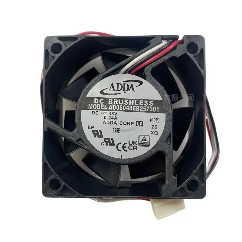 Para ADDA AD06048EB257301 60x60x25mm DC 48V 0.24A ventilador de refrigeración inversor VFD de 3 cables - imagen 5