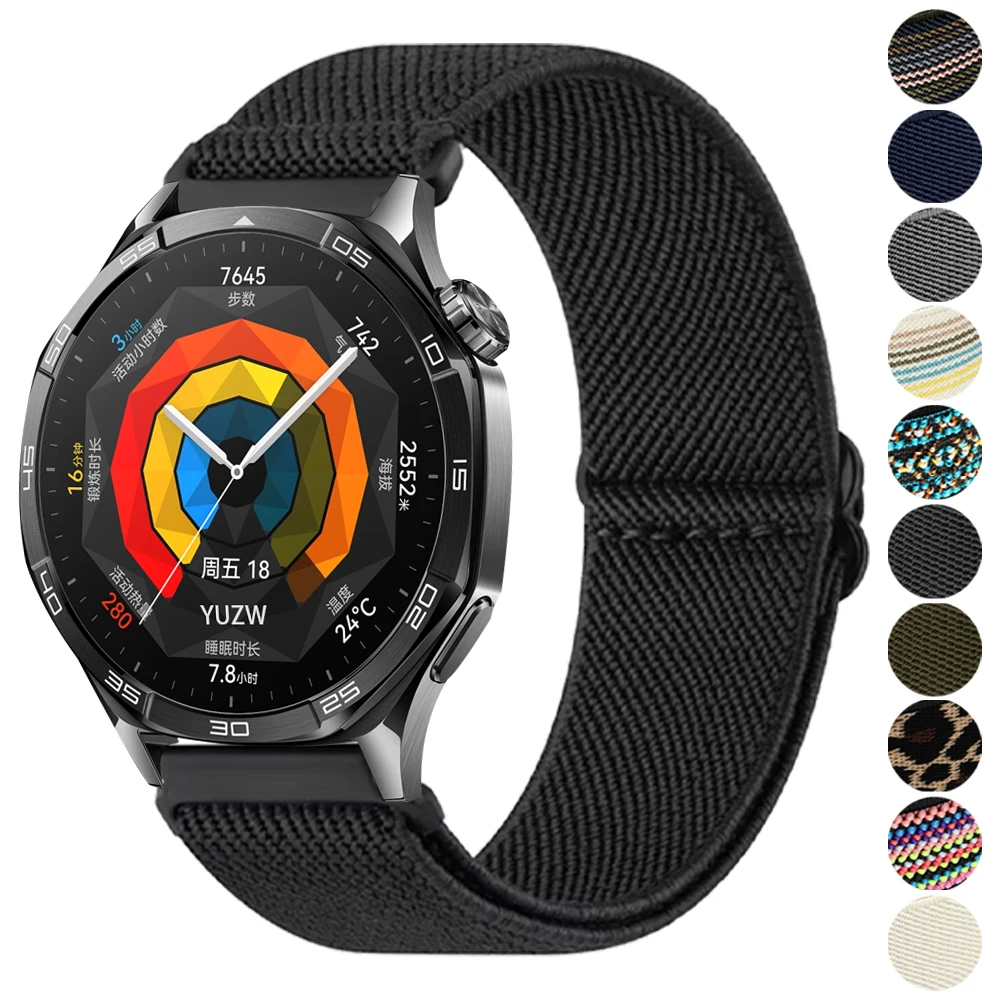 Correa de repuesto de nailon de 20mm y 22mm para HUAWEI WATCH GT 4 Pro, banda de 46mm GT 3 2 42mm HONOR Magic Watch 4 GS, pulsera de bucle trenzado