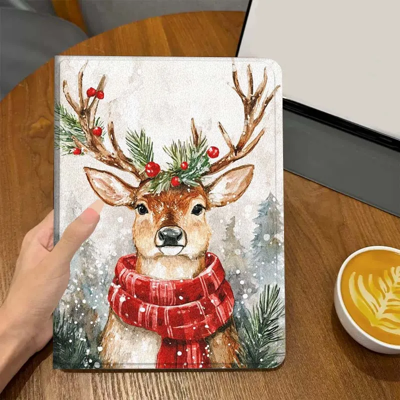 Navidad invierno ciervos de nieve para Lenovo Pad Tab Legion Xiaoxin Y900 Y700 K10 M10 P11 3. a generación Pro GT Plus funda para tableta - imagen 4