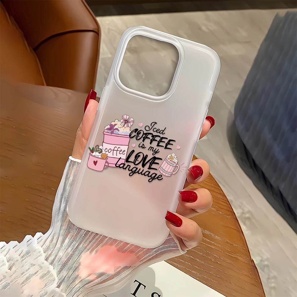 Funda de teléfono móvil de café mate para iPhone 16, 15, 14, 13, 12 Pro Max 11, funda ultrafina a prueba de golpes para iPhone 16 Pro Max - imagen 2