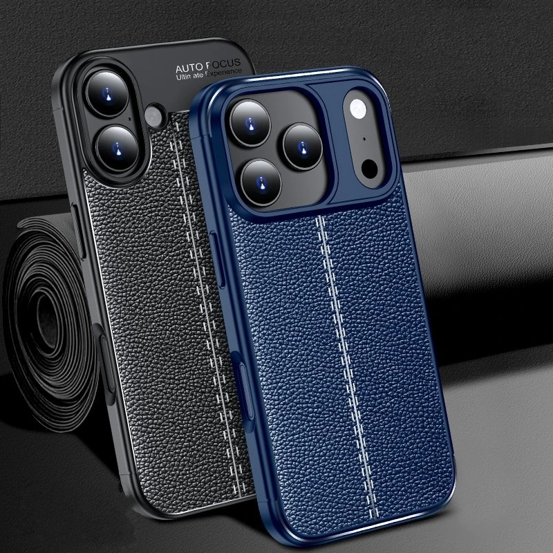 Para Apple iPhone 17 funda iPhone 17 Air 17 Pro Max Fundas Coque a prueba de golpes TPU cuero suave carcasa de teléfono parachoques iphone 17 - imagen 3