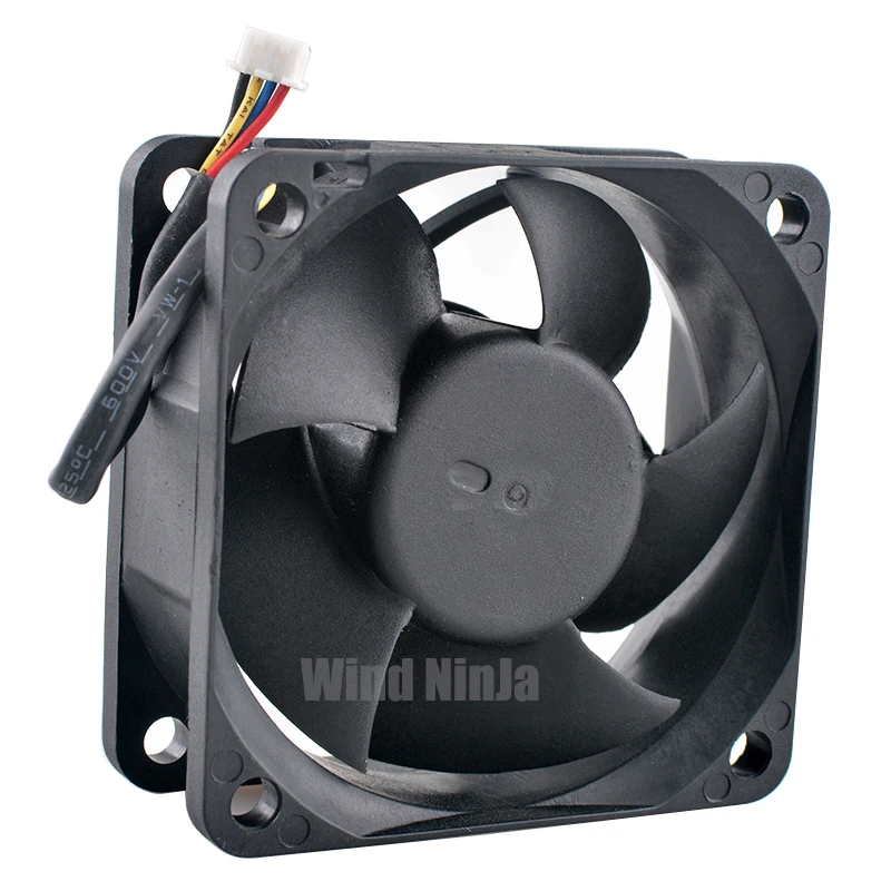 DS06025R12E ventilador de refrigeración silencioso para chasis, fuente de alimentación de CPU, 6cm, 60mm, 60x60x25mm, DC12V, 0.20A, 4 pines - imagen 3
