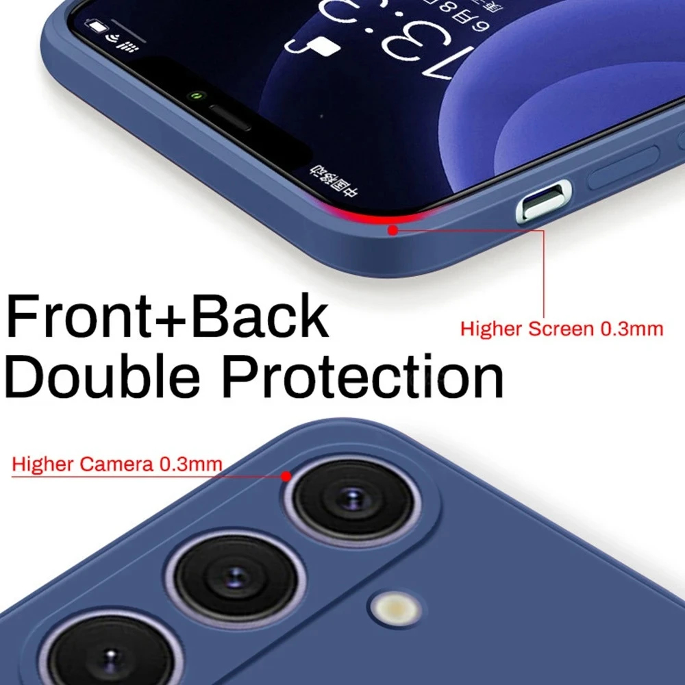 S24 S23 S22 Ultra funda Original de silicona líquida suave fundas de teléfono para Samsung Galaxy S24 S 24 S23 S22 Ultra Plus S24Ultra - imagen 2