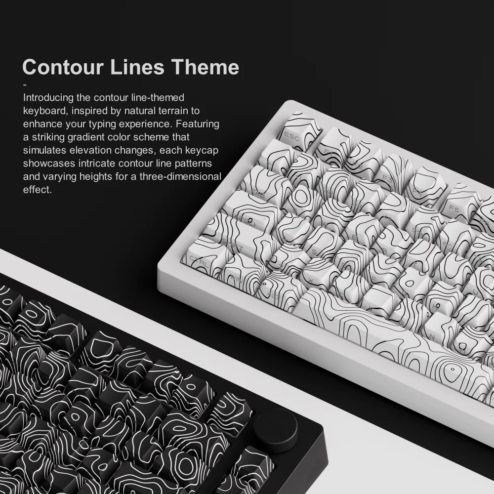 Akko MonsGeek M1 V5 SP líneas de contorno Teclado mecánico multimodo 75% 3/5 pines personalizado intercambio en caliente RGB junta de desmontaje rápido - imagen 4