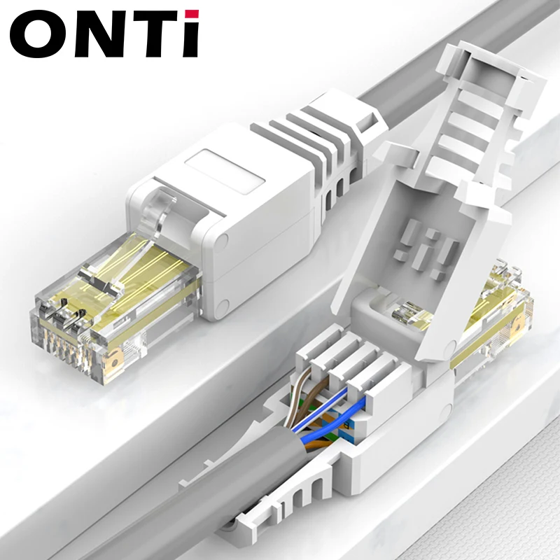 Conector RJ45 Macho CAT6 Ethernet sin herramientas - imagen 2