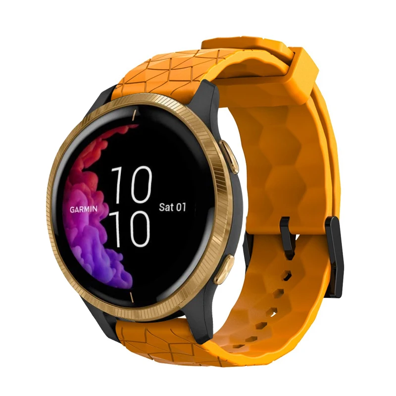 Correa de impresión de 20mm y 22mm para reloj Garmin Vivoactive 3 4, Venu 2 2s SQ Forerunner 645, pulsera de silicona para reloj inteligente - imagen 3