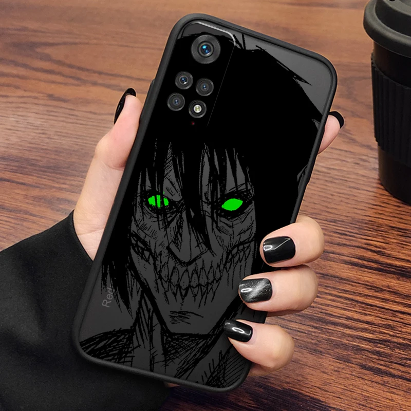 Funda translúcida de TPU de Attack On Titan para Redmi 8, 3, 9A, 9C, 9AT, 9T, 13R, 10A, 10C, 10, 11A, 12C, 12, 13C, 5G - imagen 3