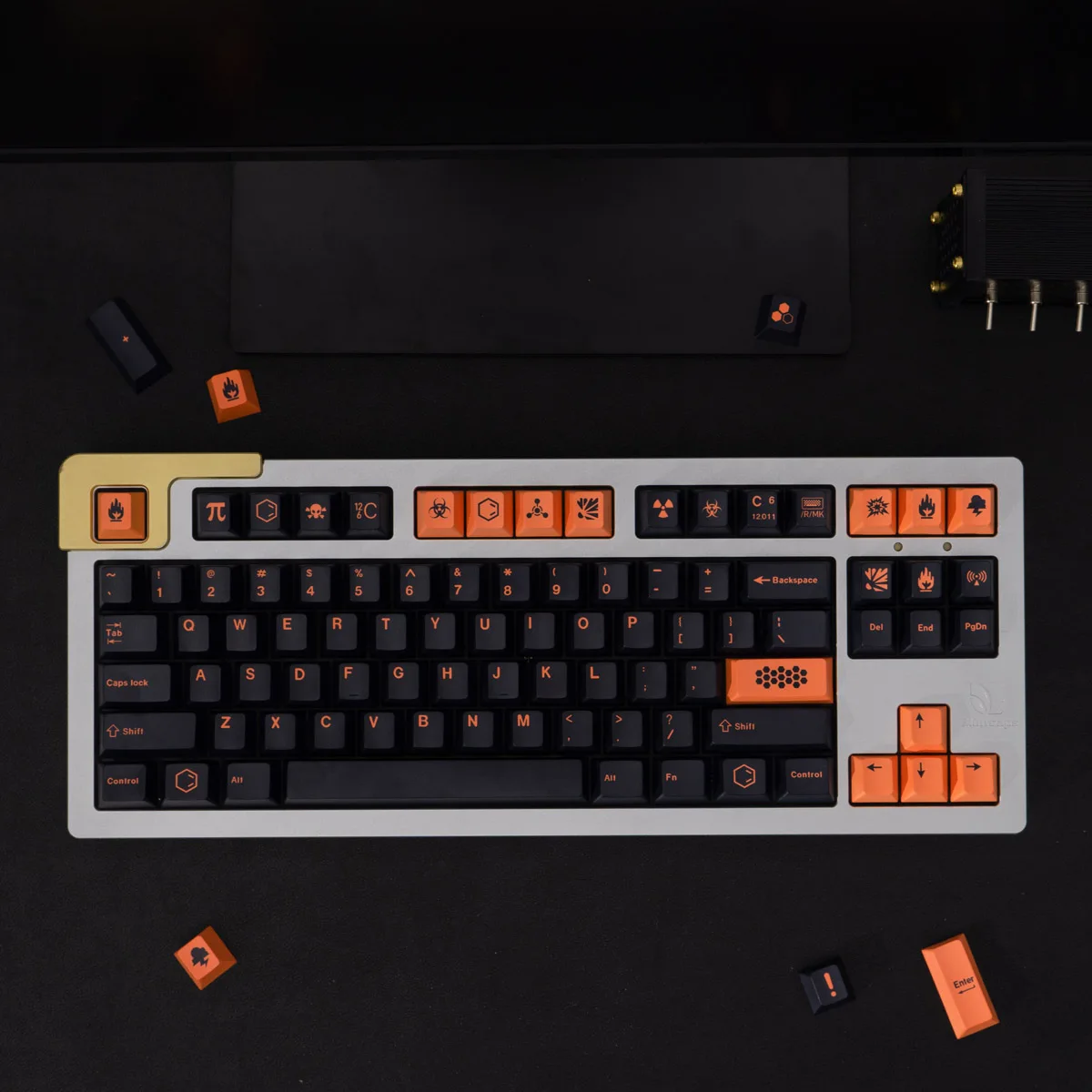 Juego grande de teclas de carbono GMK, teclas de perfil de cereza, subteclas de tinte PBT para teclado mecánico 61 64 68 75 84 980 87 Filco104 - imagen 4