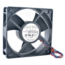 EFB1212SHE Ventilador servidor refrigeración rodamiento bolas doble