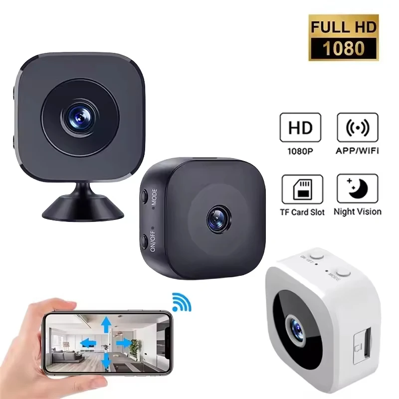 Mini cámara WiFi de 1080P, cámara de vigilancia inalámbrica magnética de seguridad para interiores, cámara de detección humana, Monitor de bebé, hogar inteligente - imagen 2