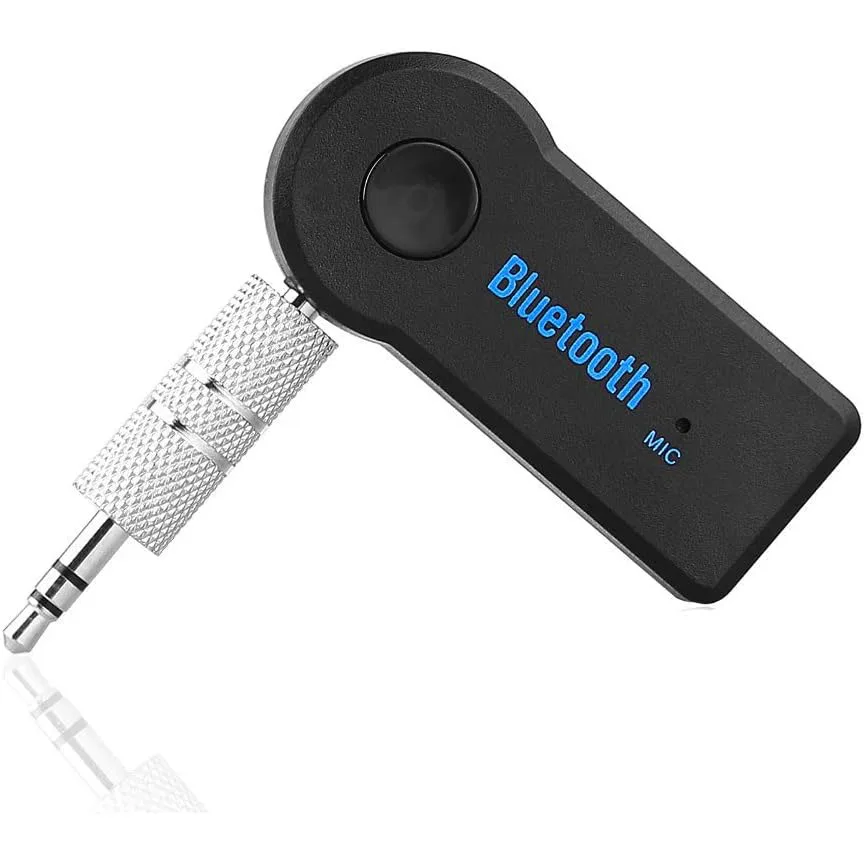 Receptor Bluetooth auxiliar para coche, interfaz 5,0, adaptador de Audio inalámbrico de 3,5mm, conversión de llamadas manos libres, transmisor Bluetooth