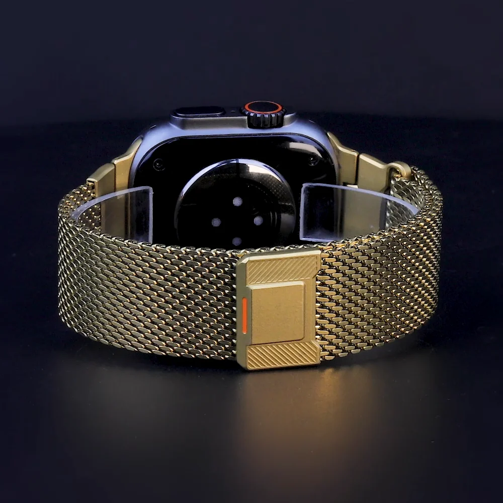 Correa de Metal para Apple watch Ultra2 3 bandas 49mm 46mm 44mm 41mm 45mm 42mm 40mm pulsera Milanese Loop iWatch Series 11 10 9 8 7 se - imagen 3